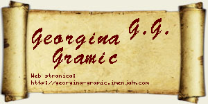 Georgina Gramić vizit kartica